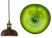 Плафон-кокос Sun Lumen BALI D130 LB-231Z  Зеленый картинка 